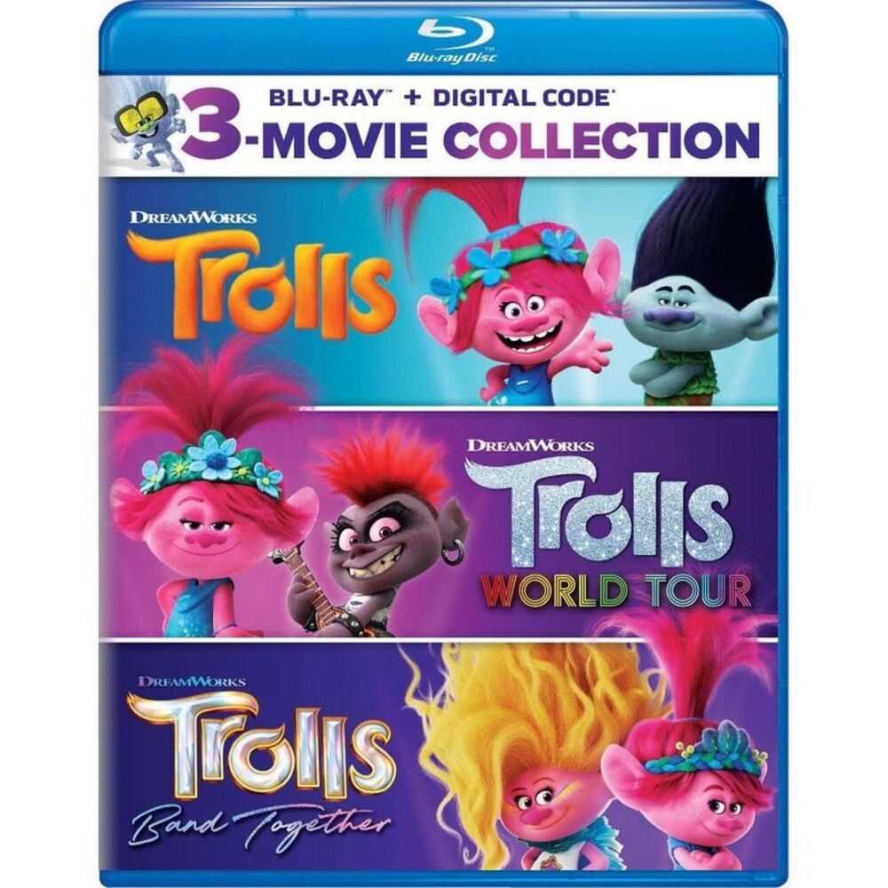 Universal Home Video - Trolls 3-Movie Collection (Blu-ray) Blue